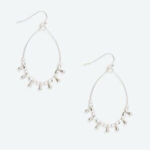 Marilyn Schiff Mareka Teardrop Silver Earrings - Picture 5 of 6